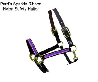 Perri\'s Sparkle Ribbon Nylon Safety Halter