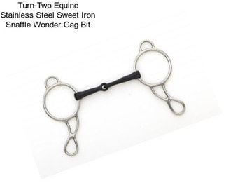 Turn-Two Equine Stainless Steel Sweet Iron Snaffle Wonder Gag Bit