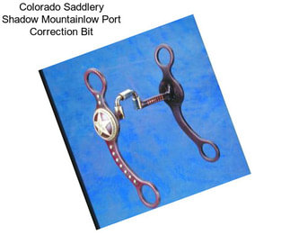 Colorado Saddlery Shadow Mountainlow Port Correction Bit