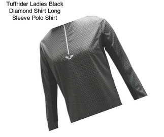 Tuffrider Ladies Black Diamond Shirt Long Sleeve Polo Shirt