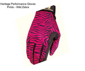Heritage Performance Gloves Prints - Wild Zebra