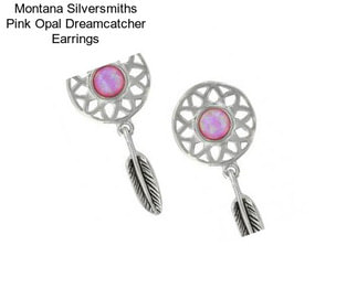 Montana Silversmiths Pink Opal Dreamcatcher Earrings