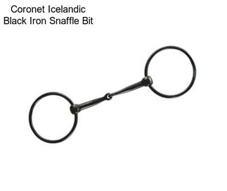 Coronet Icelandic Black Iron Snaffle Bit