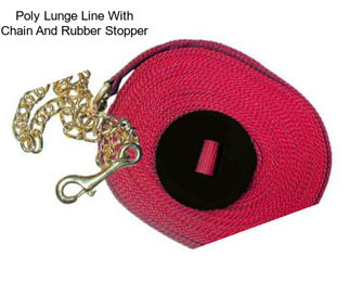 Poly Lunge Line With Chain And Rubber Stopper