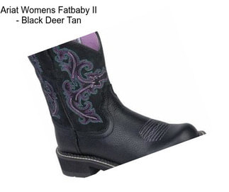 Ariat Womens Fatbaby II - Black Deer Tan