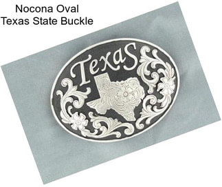 Nocona Oval Texas State Buckle