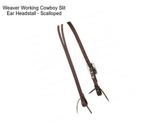 Weaver Working Cowboy Slit Ear Headstall - Scalloped
