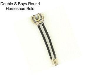 Double S Boys Round Horseshoe Bolo