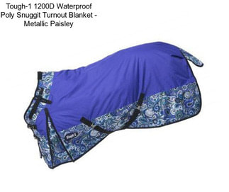 Tough-1 1200D Waterproof Poly Snuggit Turnout Blanket - Metallic Paisley