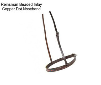 Reinsman Beaded Inlay Copper Dot Noseband