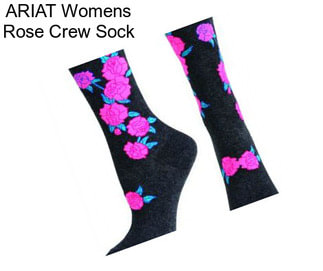 ARIAT Womens Rose Crew Sock