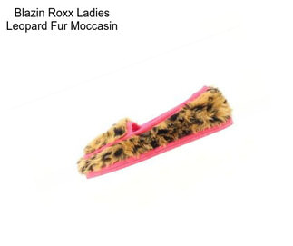 Blazin Roxx Ladies Leopard Fur Moccasin