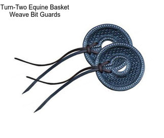 Turn-Two Equine Basket Weave Bit Guards