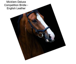 Micklem Deluxe Competition Bridle - English Leather