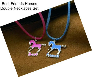 Best Friends Horses Double Necklaces Set