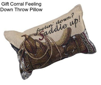 Gift Corral Feeling Down Throw Pillow