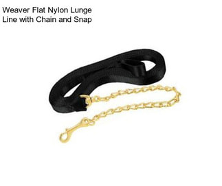 Weaver Flat Nylon Lunge Line with Chain and Snap