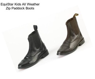 EquiStar Kids All Weather Zip Paddock Boots