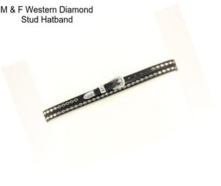 M & F Western Diamond Stud Hatband