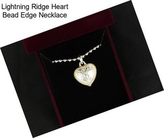 Lightning Ridge Heart Bead Edge Necklace