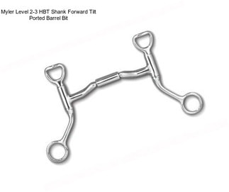 Myler Level 2-3 HBT Shank Forward Tilt Ported Barrel Bit