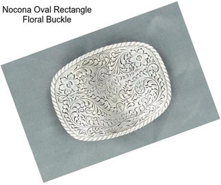 Nocona Oval Rectangle Floral Buckle