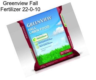 Greenview Fall Fertilizer 22-0-10