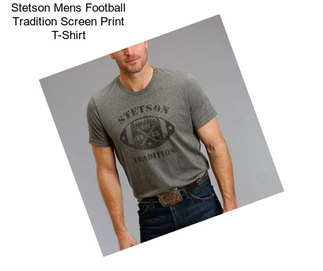 Stetson Mens Football Tradition Screen Print T-Shirt