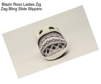 Blazin Roxx Ladies Zig Zag Bling Slide Slippers