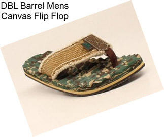 DBL Barrel Mens Canvas Flip Flop