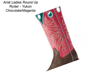 Ariat Ladies Round Up Ryder - Yukon Chocolate/Magenta