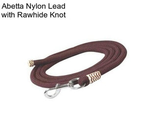 Abetta Nylon Lead with Rawhide Knot