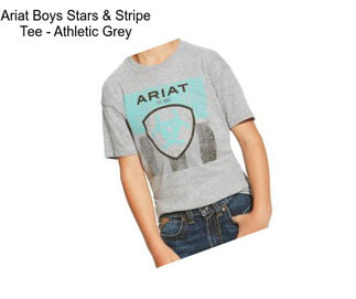 Ariat Boys Stars & Stripe Tee - Athletic Grey