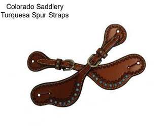 Colorado Saddlery Turquesa Spur Straps