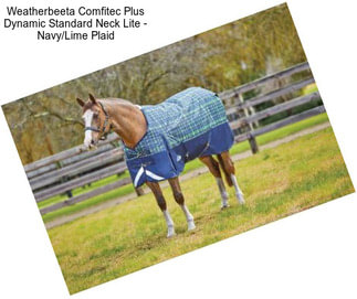 Weatherbeeta Comfitec Plus Dynamic Standard Neck Lite - Navy/Lime Plaid