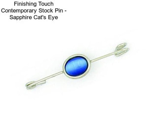 Finishing Touch Contemporary Stock Pin - Sapphire Cat\'s Eye