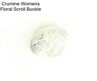 Crumine Womens Floral Scroll Buckle