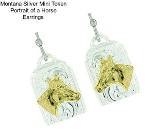 Montana Silver Mini Token Portrait of a Horse Earrings