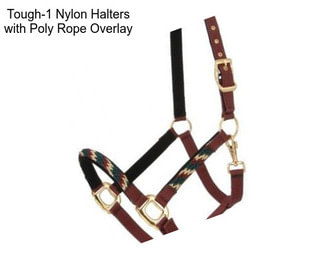 Tough-1 Nylon Halters with Poly Rope Overlay