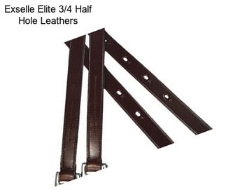 Exselle Elite 3/4 Half Hole Leathers