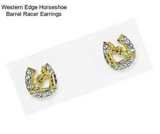 Western Edge Horseshoe Barrel Racer Earrings