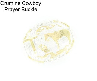 Crumine Cowboy Prayer Buckle