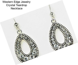 Western Edge Jewelry Crystal Teardrop Necklace