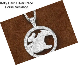 Kelly Herd Silver Race Horse Necklace
