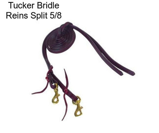 Tucker Bridle Reins Split 5/8\