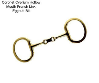 Coronet Cyprium Hollow Mouth French Link Eggbutt Bit