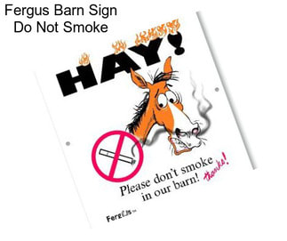 Fergus Barn Sign \