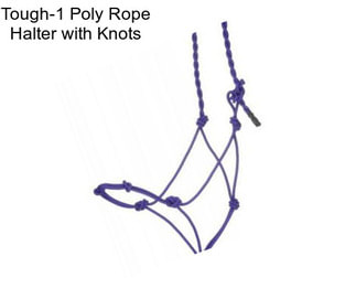 Tough-1 Poly Rope Halter with Knots