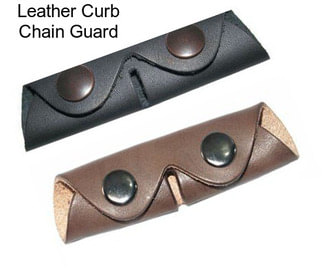 Leather Curb Chain Guard