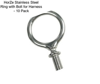 HorZe Stainless Steel Ring with Bolt for Harness - 10 Pack